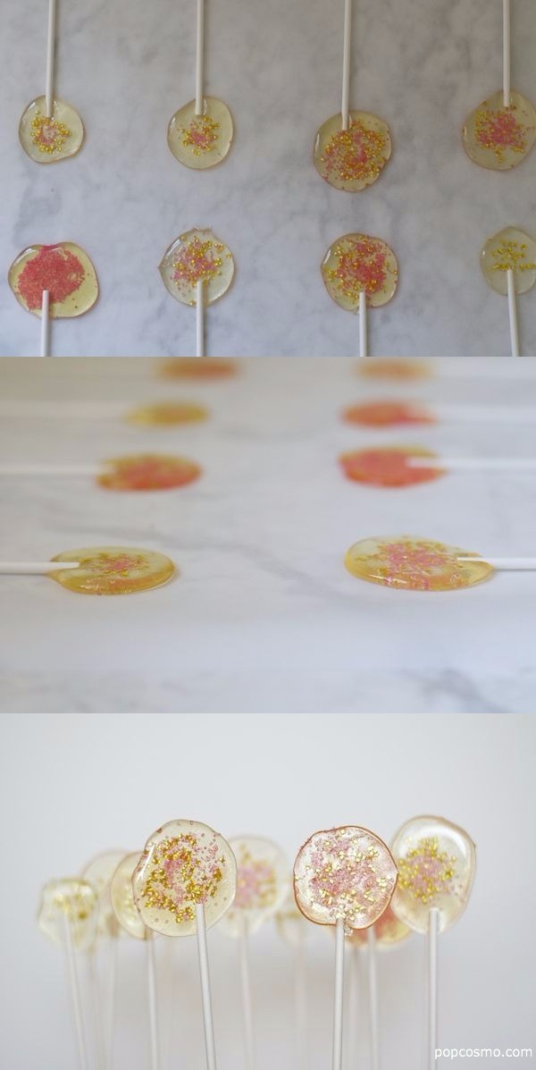 DIY Glitter Lollipops