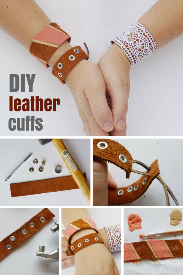 DIY Trend Leather Cuffs
