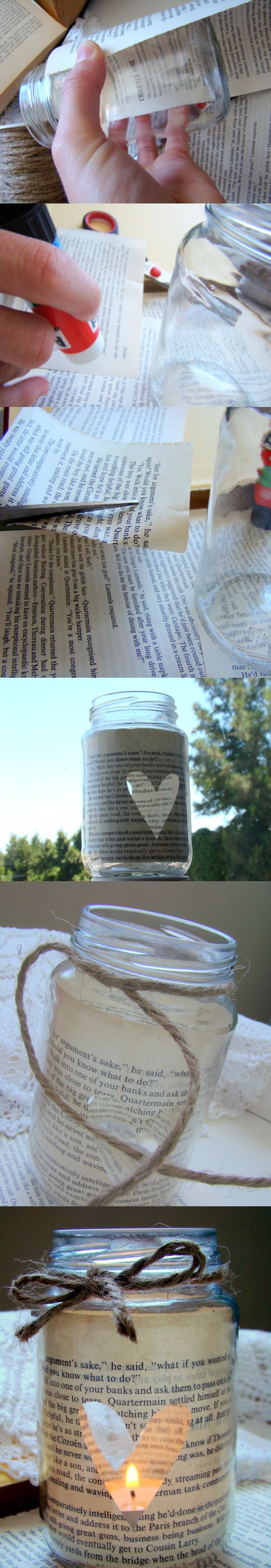 Love Story Candle In A Jar Tutorial