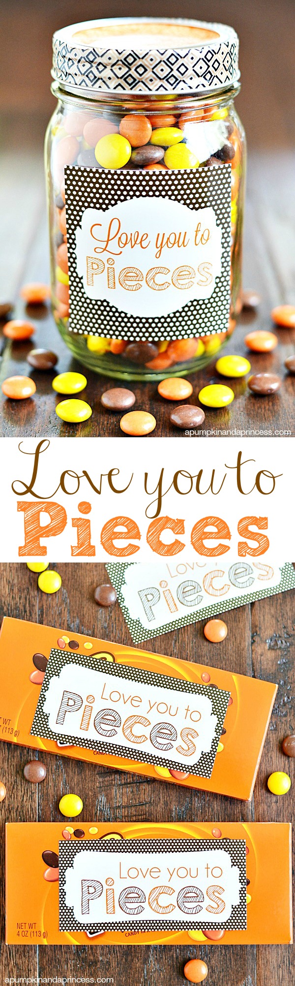 Love You To Pieces Sweets Jar Tutorial