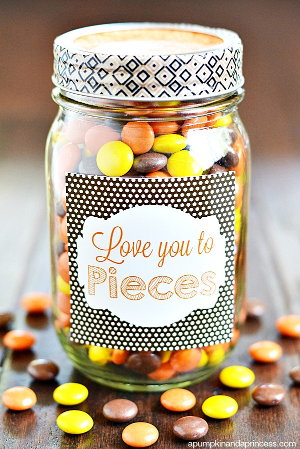 Love You To Pieces Sweets Jar
