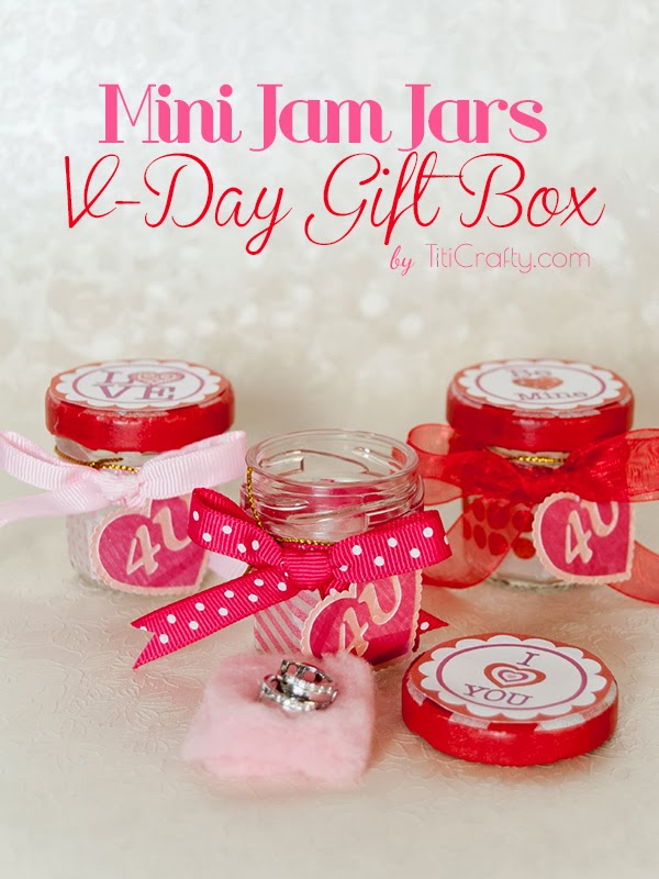Mini Jam Jars Valentines Day Gift