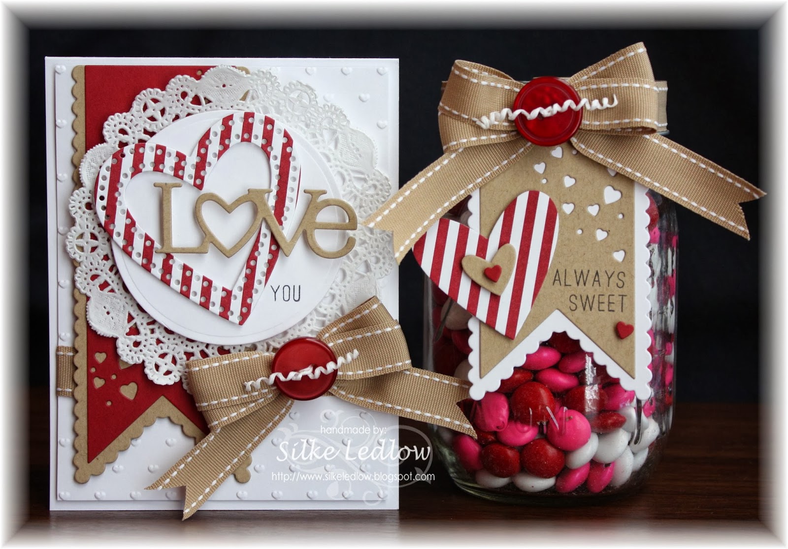 Paper Crafted Mason Jar Gift
