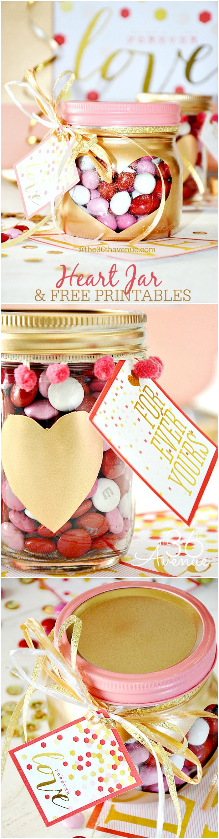 Valentines Day Gifts Heart Jars Tutorial