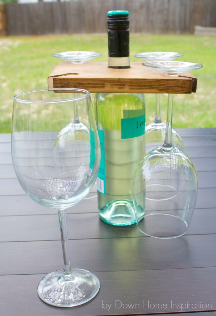 Wine Bottle and Glasses Holder