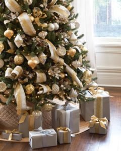 Gold and Silver Christmas Tree Decorating Ideas