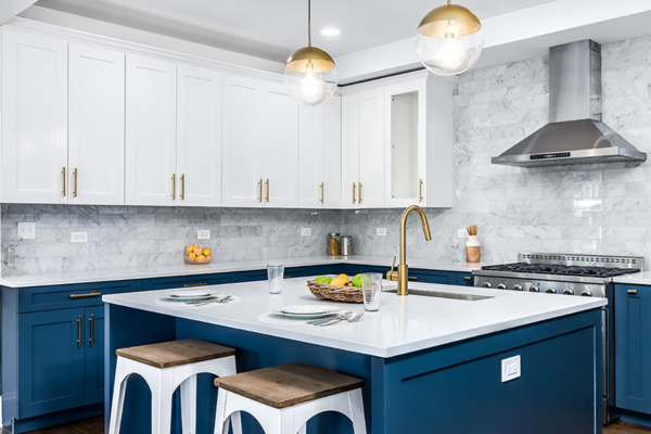 Tips for Reinventing the Interior Outlook of a Kitchen with Blue Kitchen Cabinets